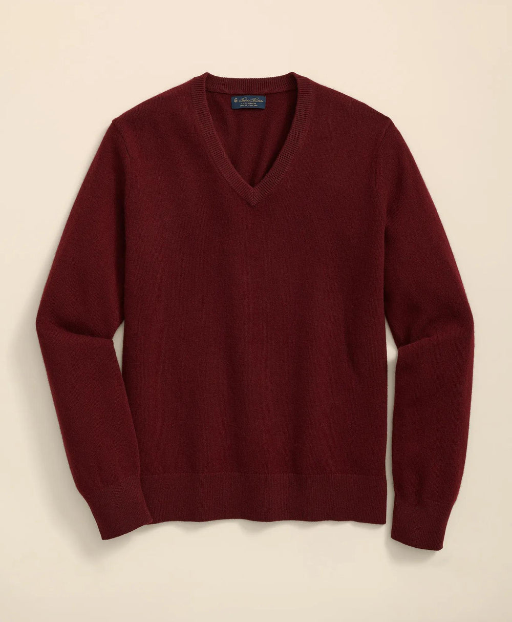 3-Ply Cashmere V-Neck Sweater | Brooks Brothers online