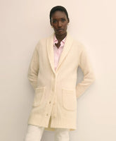 Alpaca-Wool Blend Shawl Collar Tunic Cardigan | Brooks Brothers sale