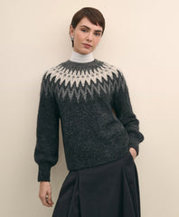 Alpaca-Wool Blend Fair Isle Sweater | Brooks Brothers for sale