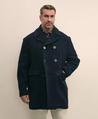 Big & Tall Classic Wool Pea Coat | Brooks Brothers for sale