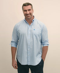 Big & Tall Friday Shirt, Poplin Stripes | Brooks Brothers online