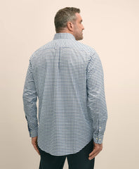 Big & Tall Stretch Cotton Non-Iron Oxford Polo Button Down Collar, Checked Shirt | Brooks Brothers for sale