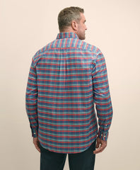 Big & Tall Stretch Cotton Non-Iron Oxford Polo Button Down Collar, Tartan Shirt | Brooks Brothers discount