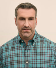 Big & Tall Stretch Cotton Non-Iron Twill Polo Button Down Collar, Tartan Shirt | Brooks Brothers online