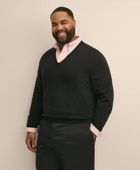 Big & Tall Supima® Cotton V-Neck Sweater | Brooks Brothers cheap