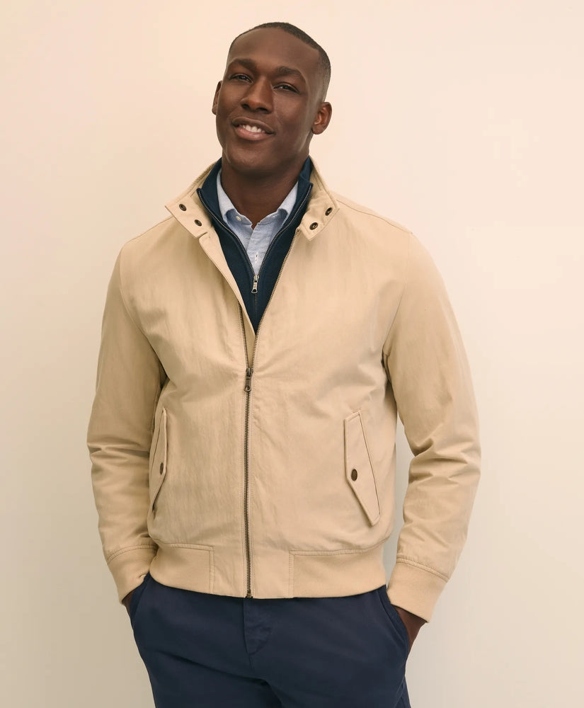 Bomber Jacket in Cotton Blend | Brooks Brothers sale