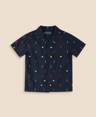 Boys Cotton Blend Lobster Bake Camp Collar Shirt | Brooks Brothers cheap