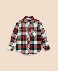 Boys Cotton Brushed Flannel Shirt | Brooks Brothers online shop
