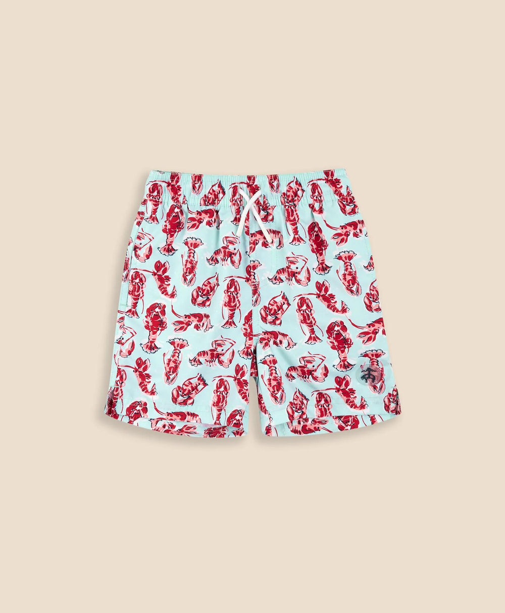 Boys Lobster Print Swim Trunks | Brooks Brothers online