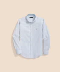 Boys Non-Iron Stretch Cotton Striped Oxford Sport Shirt | Brooks Brothers online shop