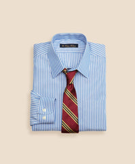 Boys Non-Iron Supima® Cotton Broadcloth Ground Stripe Dress Shirt | Brooks Brothers on sale