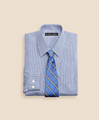 Boys Non-Iron Supima® Cotton Broadcloth Houndstooth Dress Shirt | Brooks Brothers on sale