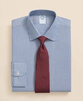 Brooks Brothers Explorer Collection Non-Iron Twill Ainley Collar Ground Stripe, Dress Shirt | Brooks Brothers on sale