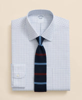 Brooks Brothers Explorer Collection Non-Iron Twill Ainsley Collar Windowpane, Dress Shirt | Brooks Brothers on sale