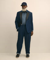 Brooks Brothers X Engineered Garments Cotton Denim Oversized Dinner Jacket | Brooks Brothers online shop