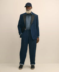 Brooks Brothers X Engineered Garments Cotton Denim Oversized Dinner Jacket | Brooks Brothers online shop