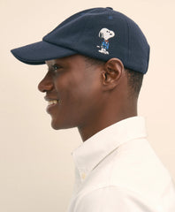 Brooks Brothers X PEANUTS Cotton Graphic Snoopy French Terry Baseball Cap | Brooks Brothers discount