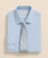 Brooks Brothers x Thomas Mason® Cotton Poplin Ainsley Collar, Multi Stripe Dress Shirt | Brooks Brothers for sale
