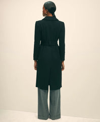 Brushed Wool Twill Wrap Coat | Brooks Brothers discount