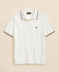 Cable Knit Archive Tennis Polo in Supima® Cotton | Brooks Brothers for sale