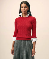 Cashmere Cable Crewneck Sweater | Brooks Brothers online