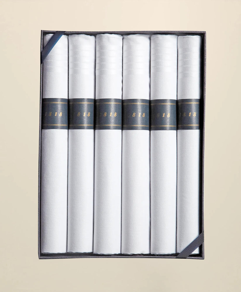 Cigar-Rolled Handkerchiefs-Set of 6 | Brooks Brothers discount