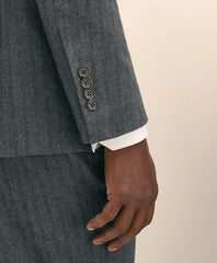 Classic Fit Double-Breasted Cotton Herringbone Suit Jacket | Brooks Brothers discount