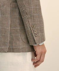 Classic Fit Linen-Silk-Cotton Check 1818 Sport Coat | Brooks Brothers online shop