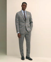 Classic Fit Saxon Wool Bold Check 1818 Suit | Brooks Brothers online