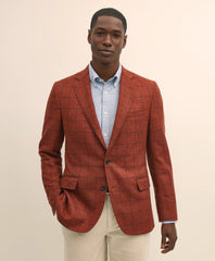 Classic Fit Wool-Cashmere Tweed Windowpane 1818 Sport Coat | Brooks Brothers online