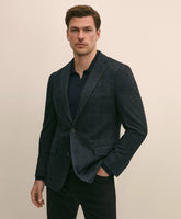 Classic Fit Wool Cotton Knit Check Sport Coat | Brooks Brothers online shop