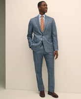 Classic Fit Wool Overcheck 1818 Suit | Brooks Brothers online