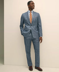 Classic Fit Wool Overcheck 1818 Suit | Brooks Brothers online
