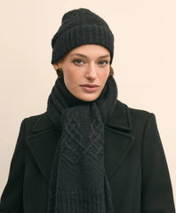 Cotton-Alpaca-Wool Blend Hat & Scarf Boxed Set | Brooks Brothers sale