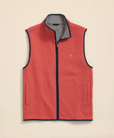 Cotton-Blend Diamond-Quilted Full-Zip Vest | Brooks Brothers on sale