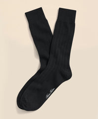 Cotton Blend Ribbed Crew Socks | Brooks Brothers cheap