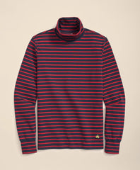 Cotton Blend Striped Turtleneck | Brooks Brothers cheap