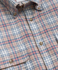 Cotton-Cashmere Flannel Plaid Sport Shirt | Brooks Brothers online shop