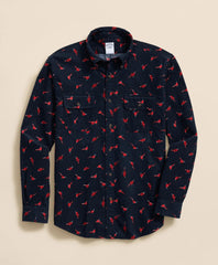 Cotton Corduroy Polo Button-Down Collar Pheasant Sport Shirt | Brooks Brothers sale