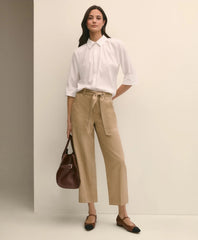 Cotton Dobby Relaxed Dolman-Sleeve Shirt | Brooks Brothers online shop