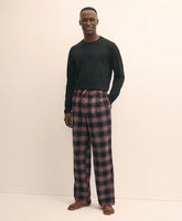 Cotton Flannel Plaid Lounge Pants | Brooks Brothers on sale