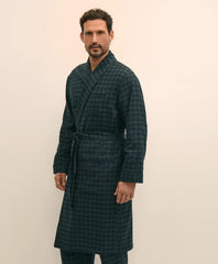 Cotton Flannel Tartan Robe | Brooks Brothers discount