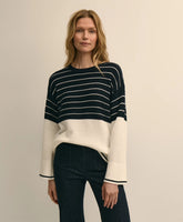 Cotton Oversized Mariner Stripe Sweater | Brooks Brothers online