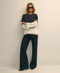 Cotton Oversized Mariner Stripe Sweater | Brooks Brothers online