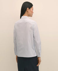Cotton Poplin Pinstripe Embellished Shirt | Brooks Brothers discount