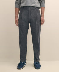 Cotton Pleated Side-Tab Checked Chino | Brooks Brothers discount