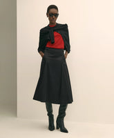 Cotton Twill A-Line Skirt | Brooks Brothers discount