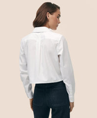 Cropped Shirt in Stretch Supima® Cotton | Brooks Brothers on sale