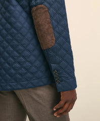 Diamond-Quilted Blazer in Cotton Blend | Brooks Brothers online