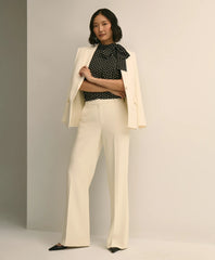 Dot-Print Tie-Neck Blouse | Brooks Brothers online shop
